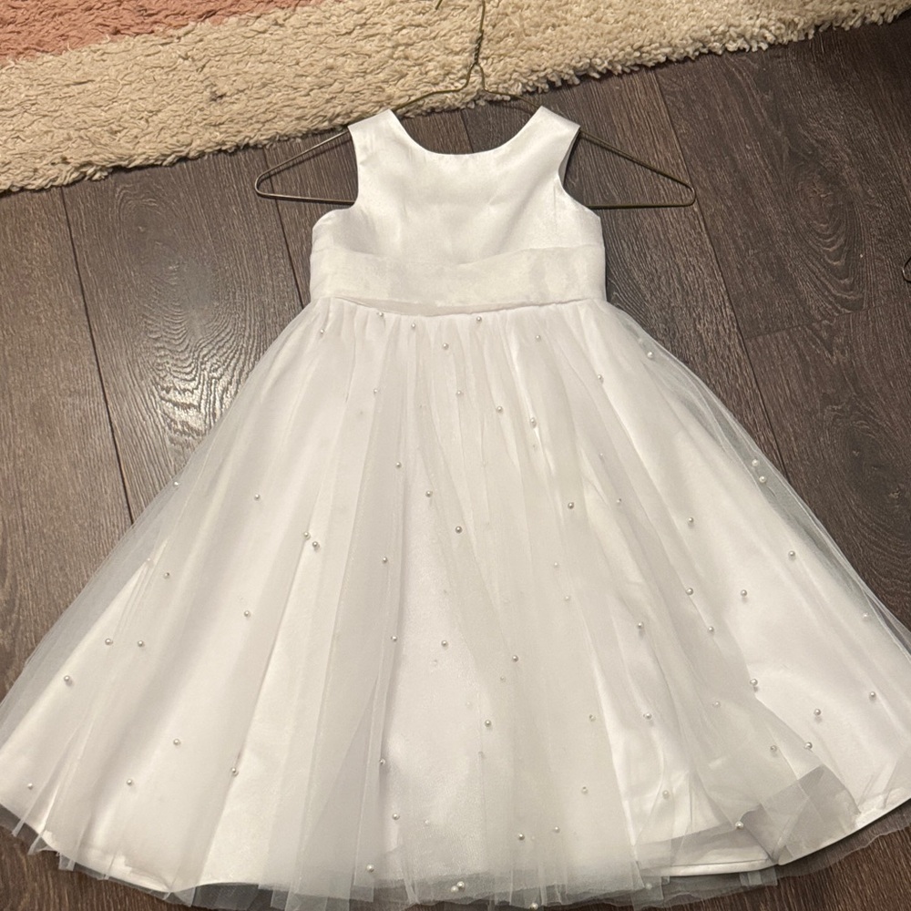 Elegant White Kids Dress